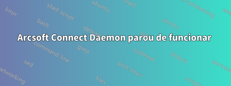 Arcsoft Connect Daemon parou de funcionar