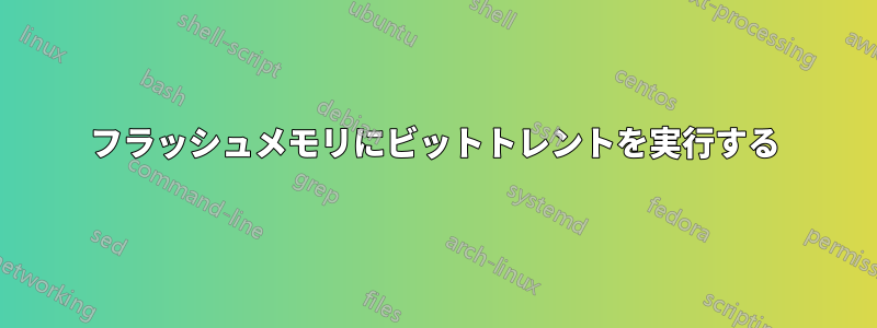 フラッシュメモリにビットトレントを実行する