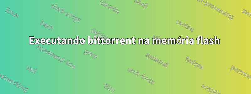 Executando bittorrent na memória flash