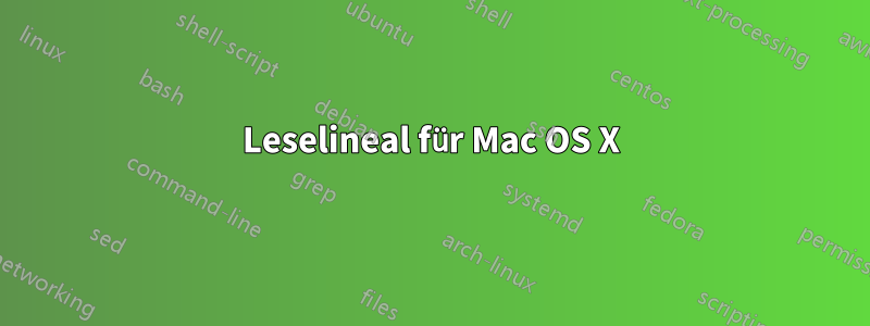 Leselineal für Mac OS X