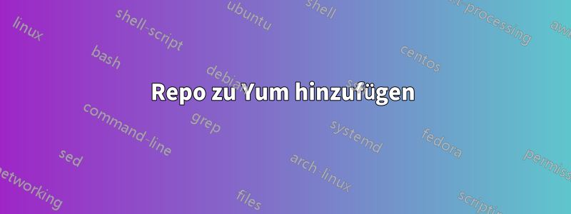 Repo zu Yum hinzufügen