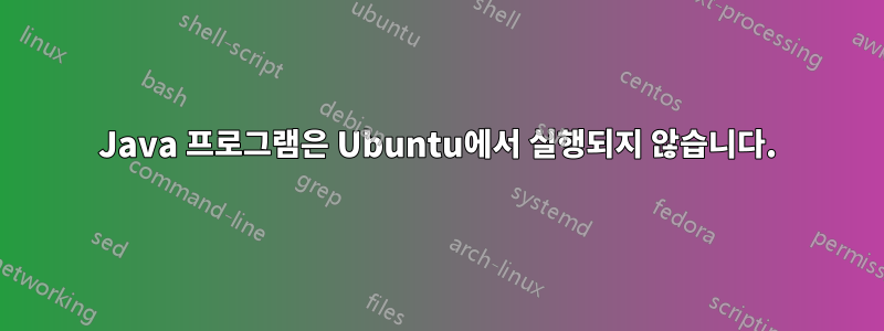 Java 프로그램은 Ubuntu에서 실행되지 않습니다.