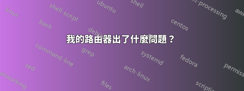 我的路由器出了什麼問題？