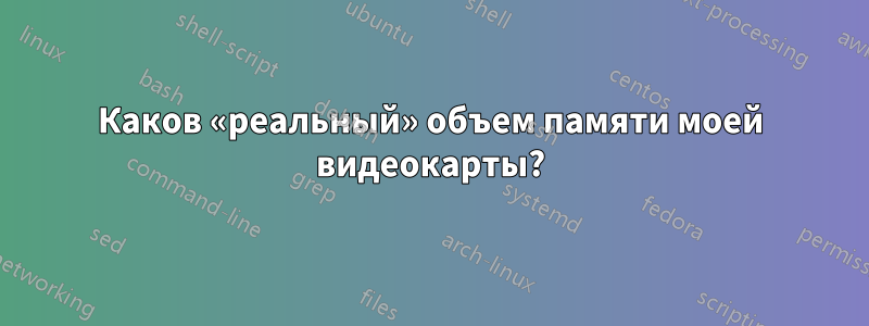 Каков «реальный» объем памяти моей видеокарты?