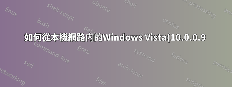 如何從本機網路內的Windows Vista(10.0.0.9)存取Ubuntu(10.0.0.6)上的Apache伺服器?