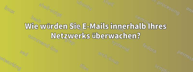 Wie würden Sie E-Mails innerhalb Ihres Netzwerks überwachen?