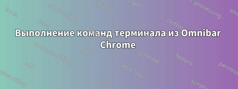 Выполнение команд терминала из Omnibar Chrome