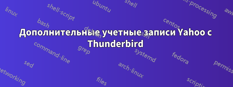 Дополнительные учетные записи Yahoo с Thunderbird