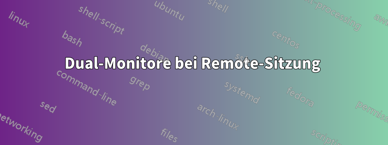 Dual-Monitore bei Remote-Sitzung