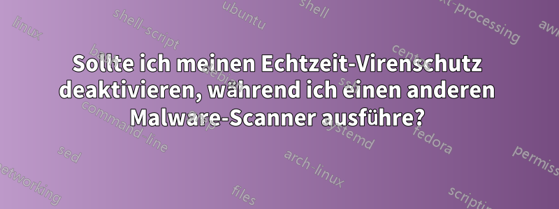 Sollte ich meinen Echtzeit-Virenschutz deaktivieren, während ich einen anderen Malware-Scanner ausführe?