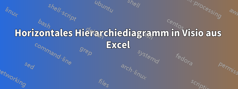 Horizontales Hierarchiediagramm in Visio aus Excel