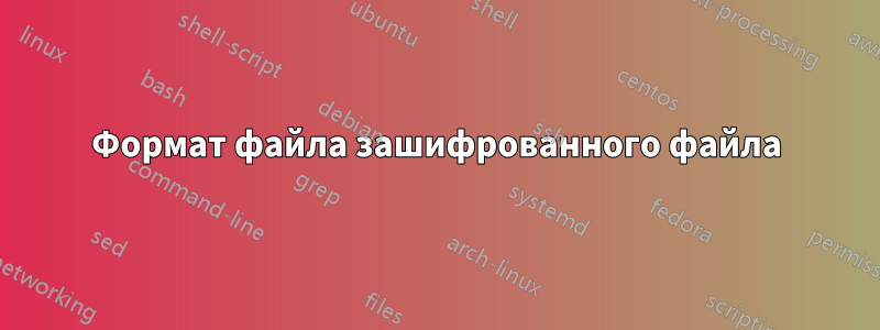 Формат файла зашифрованного файла