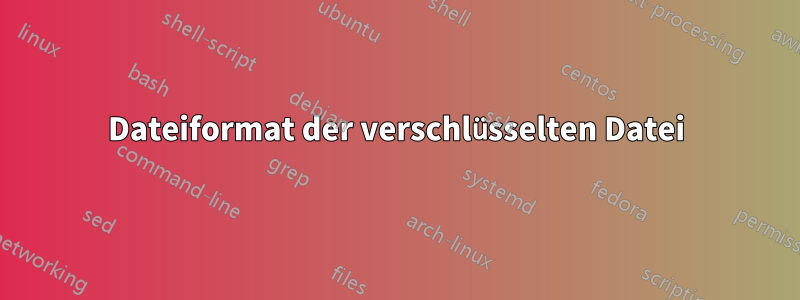 Dateiformat der verschlüsselten Datei