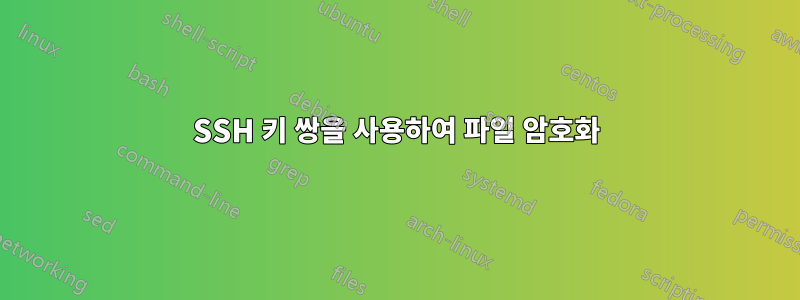 SSH 키 쌍을 사용하여 파일 암호화