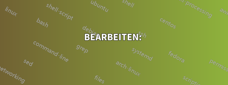 BEARBEITEN: