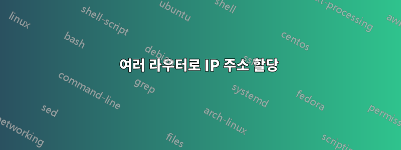 여러 라우터로 IP 주소 할당