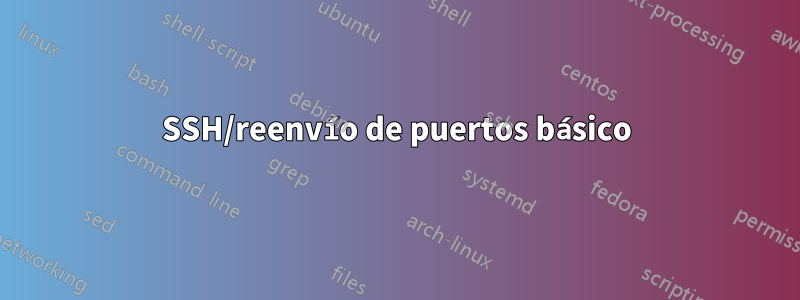 SSH/reenvío de puertos básico