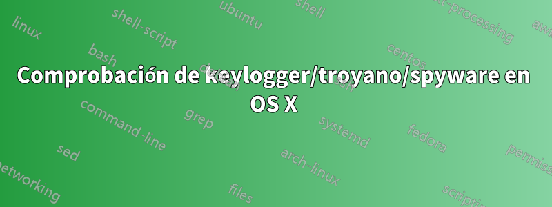 Comprobación de keylogger/troyano/spyware en OS X