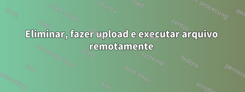 Eliminar, fazer upload e executar arquivo remotamente