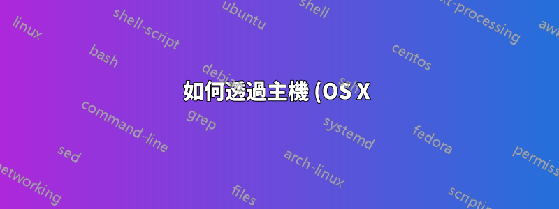 如何透過主機 (OS X) 上的 Open VPN 連線路由來自 VM (Parallels) 的流量