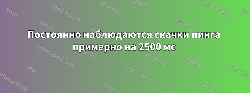 Постоянно наблюдаются скачки пинга примерно на 2500 мс