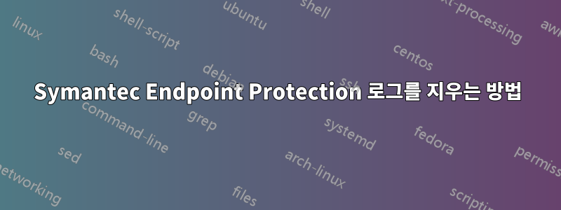 Symantec Endpoint Protection 로그를 지우는 방법