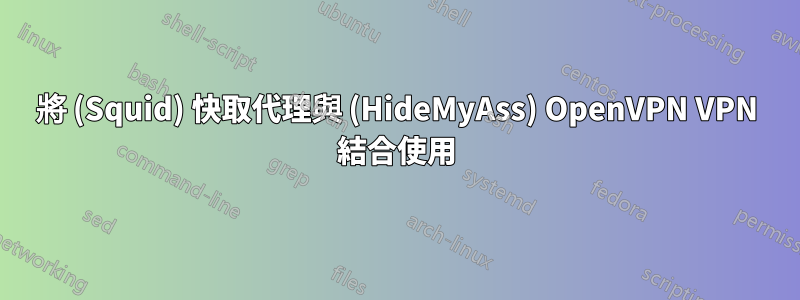 將 (Squid) 快取代理與 (HideMyAss) OpenVPN VPN 結合使用