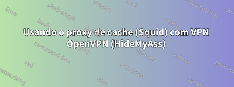 Usando o proxy de cache (Squid) com VPN OpenVPN (HideMyAss)