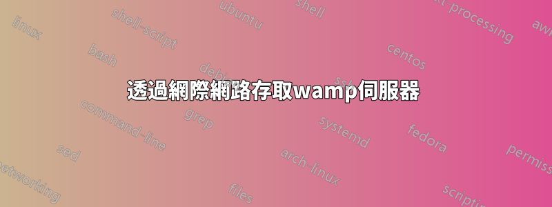 透過網際網路存取wamp伺服器