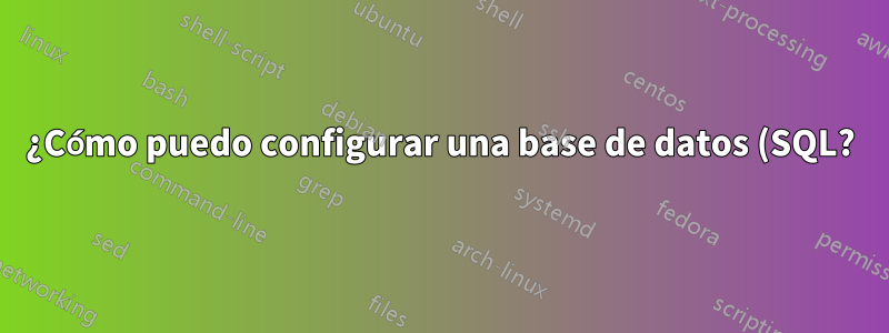 ¿Cómo puedo configurar una base de datos (SQL?) para anotaciones literarias?