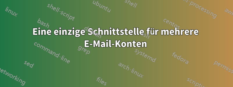 Eine einzige Schnittstelle für mehrere E-Mail-Konten