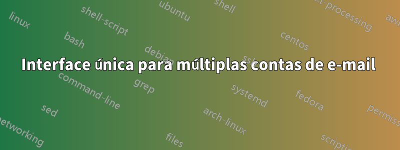 Interface única para múltiplas contas de e-mail