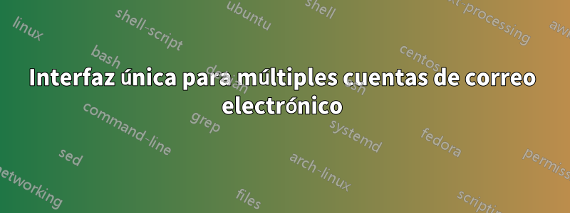 Interfaz única para múltiples cuentas de correo electrónico