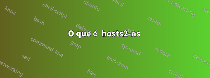 O que é hosts2-ns