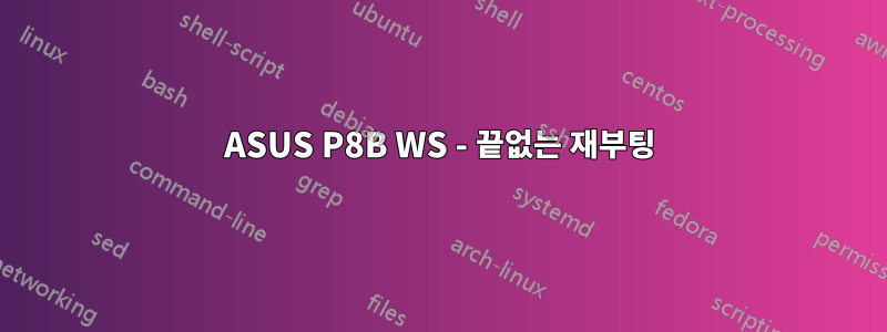 ASUS P8B WS - 끝없는 재부팅