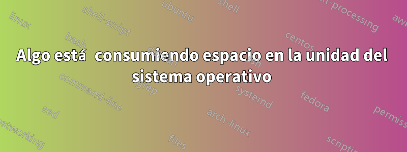 Algo está consumiendo espacio en la unidad del sistema operativo