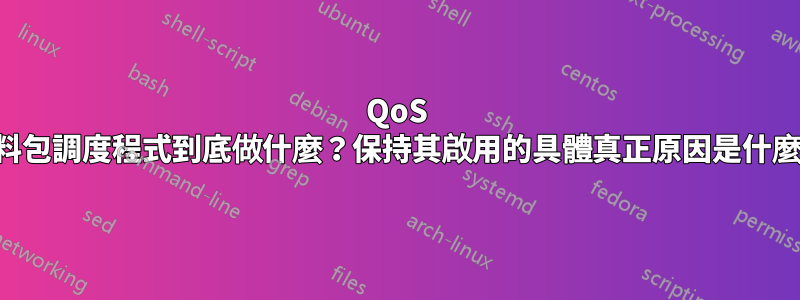 QoS 資料包調度程式到底做什麼？保持其啟用的具體真正原因是什麼？