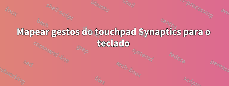 Mapear gestos do touchpad Synaptics para o teclado