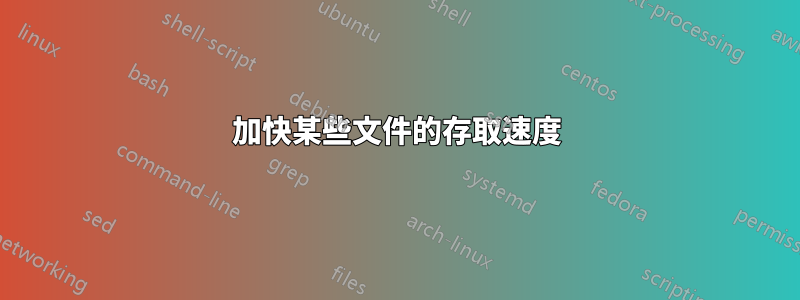 加快某些文件的存取速度