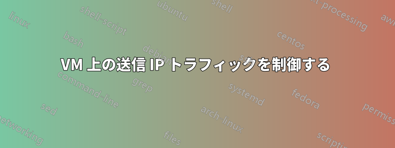 VM 上の送信 IP トラフィックを制御する