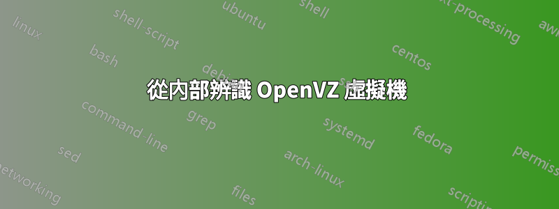 從內部辨識 OpenVZ 虛擬機