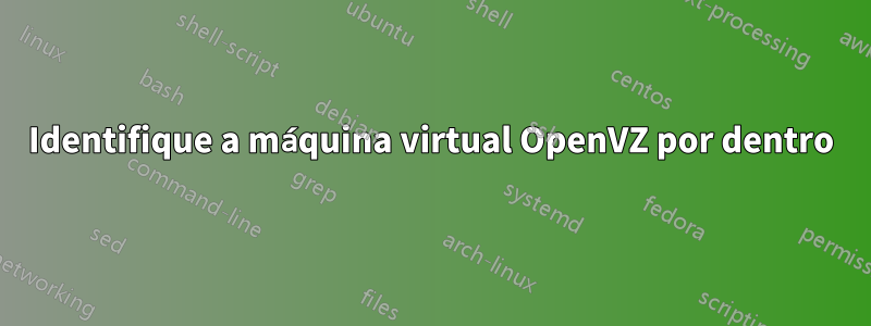 Identifique a máquina virtual OpenVZ por dentro