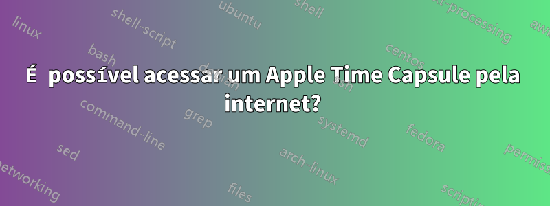 É possível acessar um Apple Time Capsule pela internet?