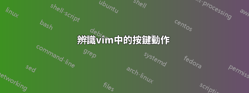 辨識vim中的按鍵動作