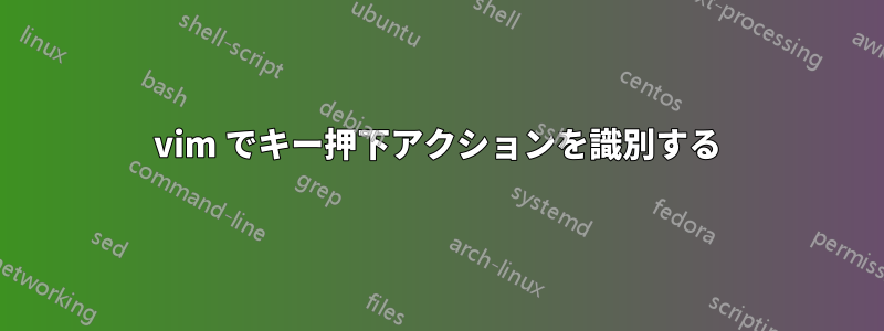 vim でキー押下アクションを識別する