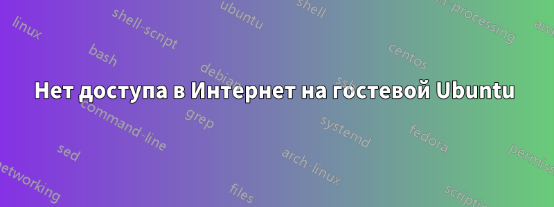 Нет доступа в Интернет на гостевой Ubuntu