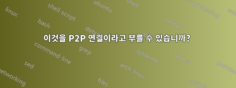 이것을 P2P 연결이라고 부를 수 있습니까?