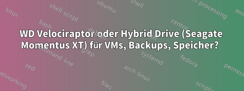 WD Velociraptor oder Hybrid Drive (Seagate Momentus XT) für VMs, Backups, Speicher? 