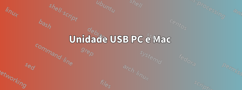 Unidade USB PC e Mac