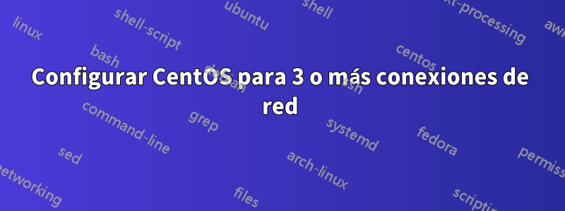 Configurar CentOS para 3 o más conexiones de red